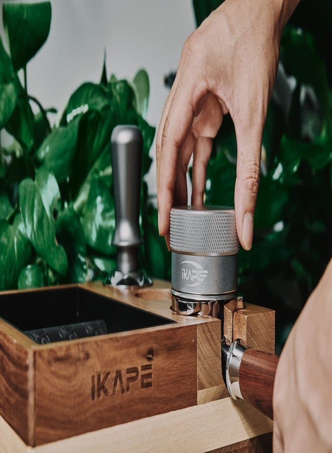 IKAPE Coffee Products, 58MM Coffee Distributor, Gravity Adaptive Espresso Distributor Fits All 58.35MM Espresso Portafilter, Compatible with 58.35MM Rancilio Bottomless Portafilter (Silver) - Image 2